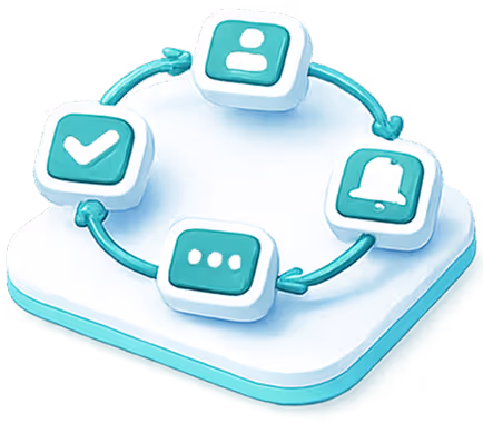 Workflow with a trigger 'Received an email' connected to an action 'Register user' labeled Employee Handoff, both marked completed.